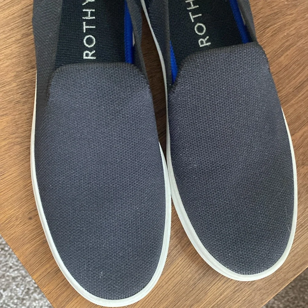 Rothy’s The Sneaker Black Slip On Round Toe Shoe, Women’s 8.5